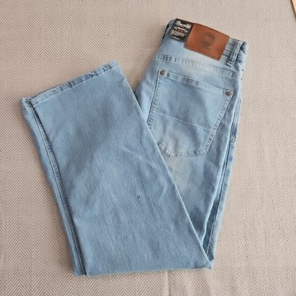 Pjmark Jeans Men's Relaxed Fit 30x30 Light Blue 5 Pocket Cotton Bld Stretch NWT - Picture 5 of 16